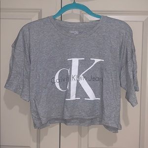 Calvin Klein Jeans CK crop top tshirt